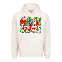 Pale Pink christmas medical assistant Premium Hoodie - Zillion Design Studio