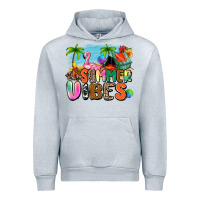 Heather Grey summer vibes camp Urban Hoodie - Zillion Design Studio