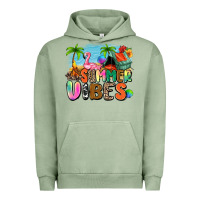 Pigment Oil Green summer vibes camp Urban Hoodie - Zillion Design Studio