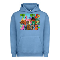 Pigment Pebble Blue summer vibes camp Urban Hoodie - Zillion Design Studio