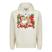 Oatmeal Heather love christmas Premium Hoodie - Zillion Design Studio