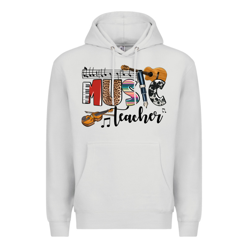 Music Teacher Premium Hoodie by AdoDesignShop | Teevron