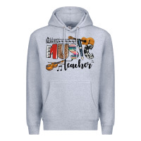 Heather Grey music teacher Premium Hoodie - AdoDesignShop