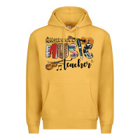 Mustard music teacher Premium Hoodie - AdoDesignShop