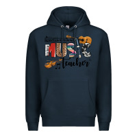 Navy music teacher Premium Hoodie - AdoDesignShop