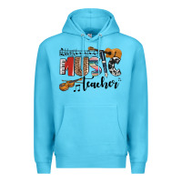 Ocean Blue music teacher Premium Hoodie - AdoDesignShop