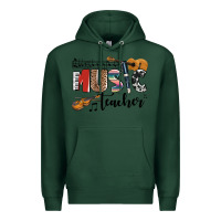 Sports Green music teacher Premium Hoodie - AdoDesignShop