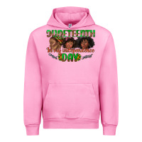 Fuchsia Pink juneteenth in my independence day Urban Hoodie - texasbilliewilder
