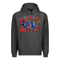 Charcoal Heather Amerisaurus rex Premium Hoodie - texasbilliewilder