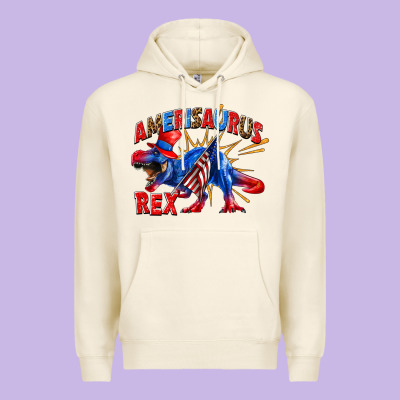 Amerisaurus Rex Premium Hoodie Designed By Texasbilliewilder