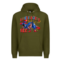 Army Green Amerisaurus rex Premium Hoodie - texasbilliewilder