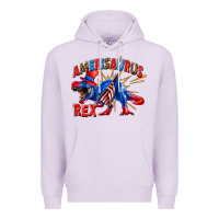 Lilac Amerisaurus rex Premium Hoodie - texasbilliewilder