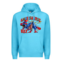 Ocean Blue Amerisaurus rex Premium Hoodie - texasbilliewilder