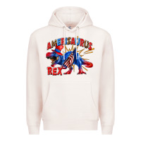 Pale Pink Amerisaurus rex Premium Hoodie - texasbilliewilder