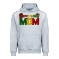 Heather Grey juneteenth mom Urban Hoodie - texasbilliewilder