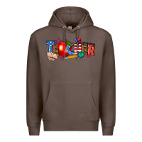 Coffee American teacher Premium Hoodie - texasbilliewilder