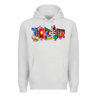 Dove Grey American teacher Premium Hoodie - texasbilliewilder