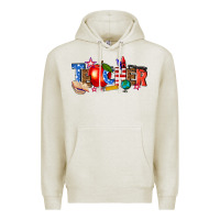 Oatmeal Heather American teacher Premium Hoodie - texasbilliewilder