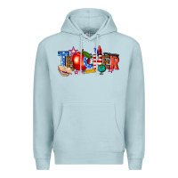 Blue Mist American teacher Premium Hoodie - texasbilliewilder