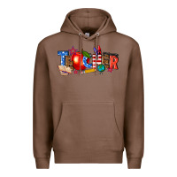 Chestnut American teacher Premium Hoodie - texasbilliewilder