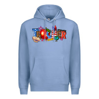 Colony Blue American teacher Premium Hoodie - texasbilliewilder