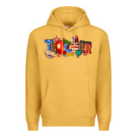 Mustard American teacher Premium Hoodie - texasbilliewilder