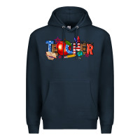 Navy American teacher Premium Hoodie - texasbilliewilder