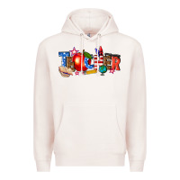 Pale Pink American teacher Premium Hoodie - texasbilliewilder
