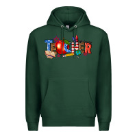 Sports Green American teacher Premium Hoodie - texasbilliewilder
