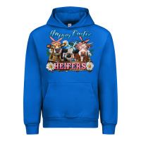 Cobalt Happy Easter Heifers Urban Hoodie - RanaPortraitStore