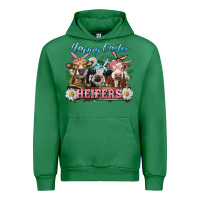 Emerald Happy Easter Heifers Urban Hoodie - RanaPortraitStore