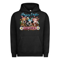 Pigment Black Happy Easter Heifers Urban Hoodie - RanaPortraitStore