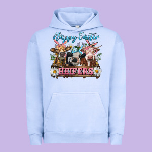 Happy Easter Heifers Urban Hoodie Designed By Ranaportraitstore