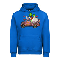 Cobalt happy easter pink truck with bunny Urban Hoodie - RanaPortraitStore