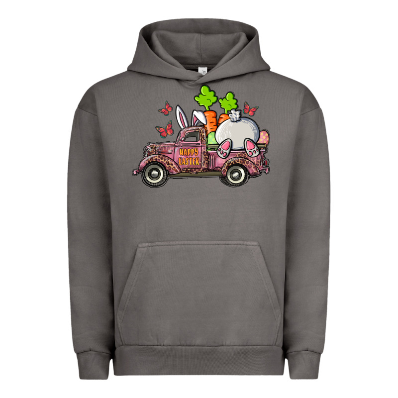 Happy Easter Pink Truck With Bunny Urban Hoodie by RanaPortraitStore | Teevron