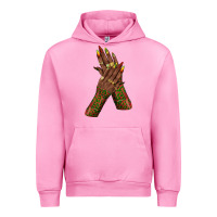 Fuchsia Pink juneteenth nail art with afro hand Urban Hoodie - texasbilliewilder