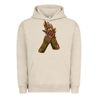 Pigment French Oak juneteenth nail art with afro hand Urban Hoodie - texasbilliewilder