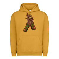 Pigment Peanut Butter juneteenth nail art with afro hand Urban Hoodie - texasbilliewilder
