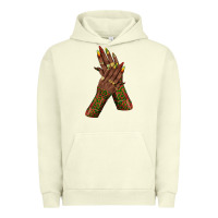 Pigment Pistachio juneteenth nail art with afro hand Urban Hoodie - texasbilliewilder