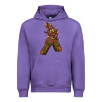 Tulip juneteenth nail art with afro hand Urban Hoodie - texasbilliewilder