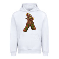 White juneteenth nail art with afro hand Urban Hoodie - texasbilliewilder
