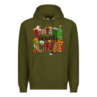 Army Green santa's favorite cna Premium Hoodie - Zillion Design Studio