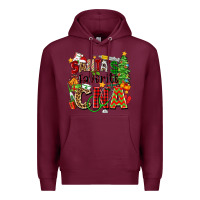 Burgundy santa's favorite cna Premium Hoodie - Zillion Design Studio