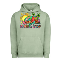 Pigment Oil Green summer camp Urban Hoodie - Zillion Design Studio
