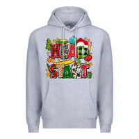 Heather Grey head start christmas Premium Hoodie - Zillion Design Studio