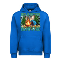 Cobalt life is better around the campfire Urban Hoodie - Zillion Design Studio