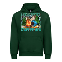 Forest Green life is better around the campfire Urban Hoodie - Zillion Design Studio