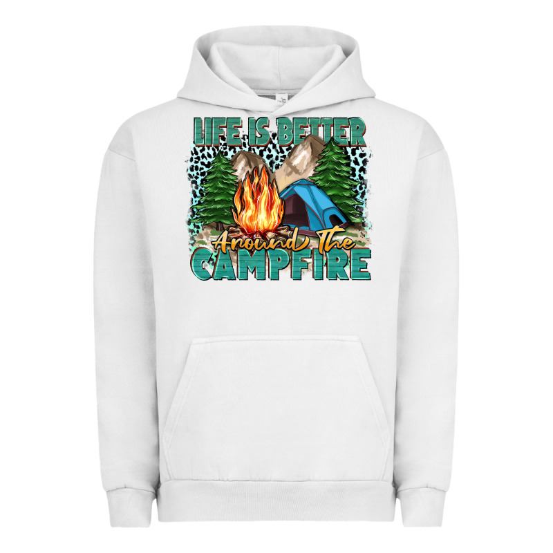 Life Is Better Around The Campfire Urban Hoodie by Zillion Design Studio | Teevron