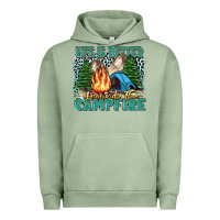 Pigment Oil Green life is better around the campfire Urban Hoodie - Zillion Design Studio