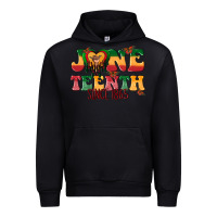 Black juneteenth since 1865 with heart Urban Hoodie - texasbilliewilder
